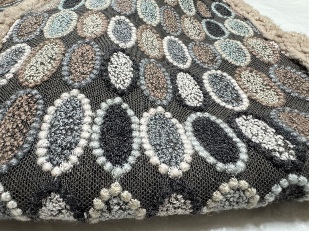 ミナペルホネン mina perhonen tarte マフラー グレーmix - メルカリ