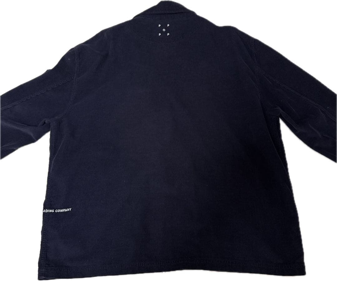 POP TRADING COMPANY ネイビー ジップアップジャケット