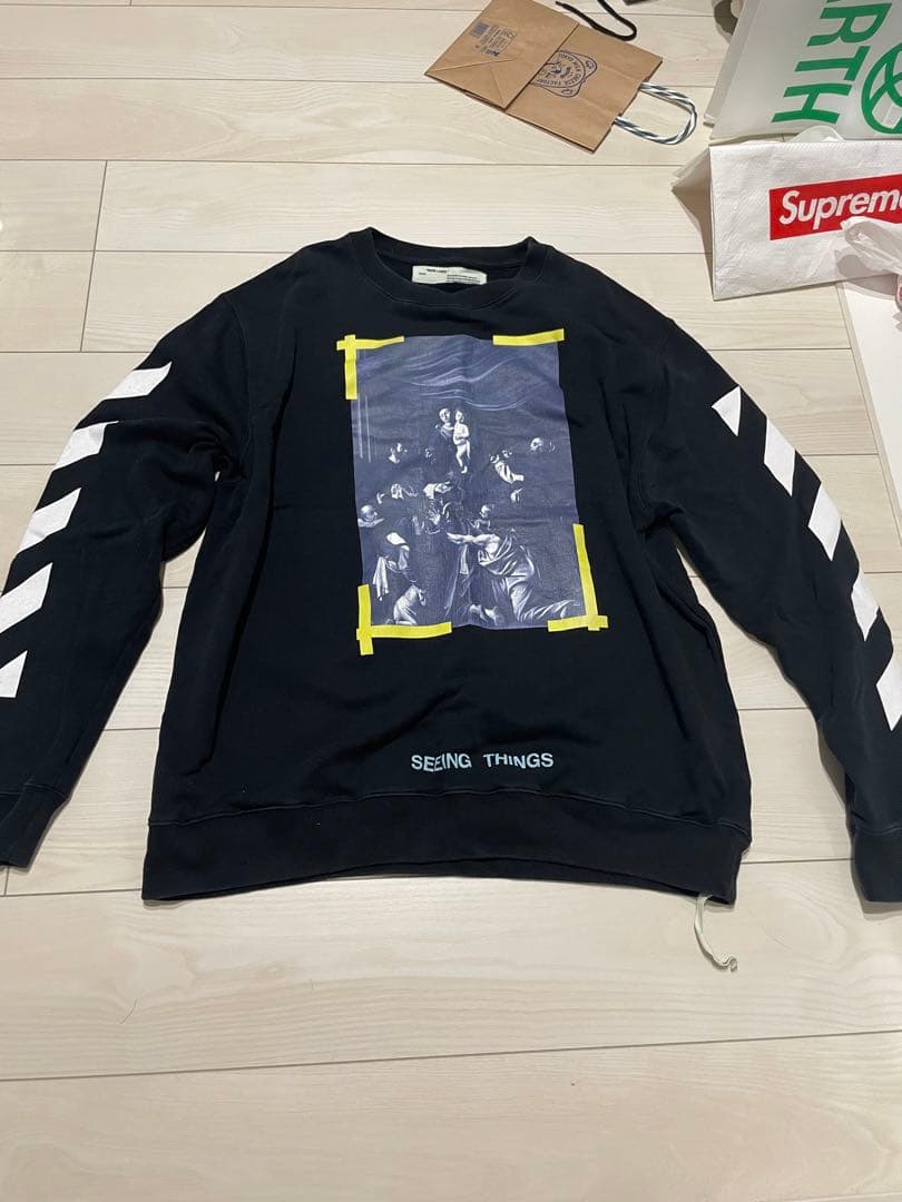 オフホワイト　SEEING THINGS トレーナーXXL 楽天市場】OFF-WHITE オフホワイト スウェット サイズ:XXS 絵画