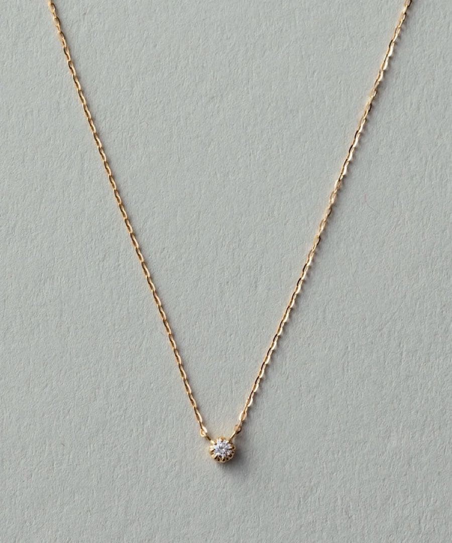 ete K18YG ダイヤモンド ネックレス ete（エテ） ネックレス 「レタード」 K18YG ダイヤモンド ネックレス