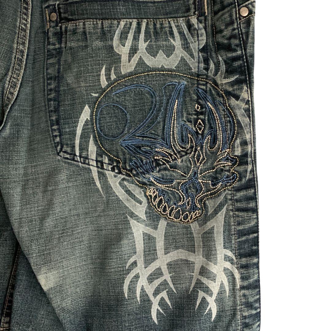 超希少！90s-00s JNCO JEANS ハーフデニム スカル 古着 - メルカリ
