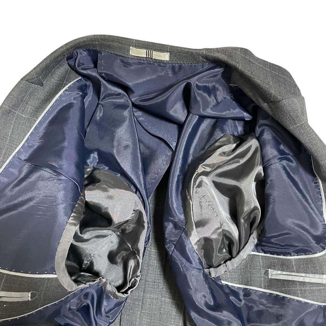 美品 スーツセレクト ビジネススーツ セットアップ ウィンドーペン