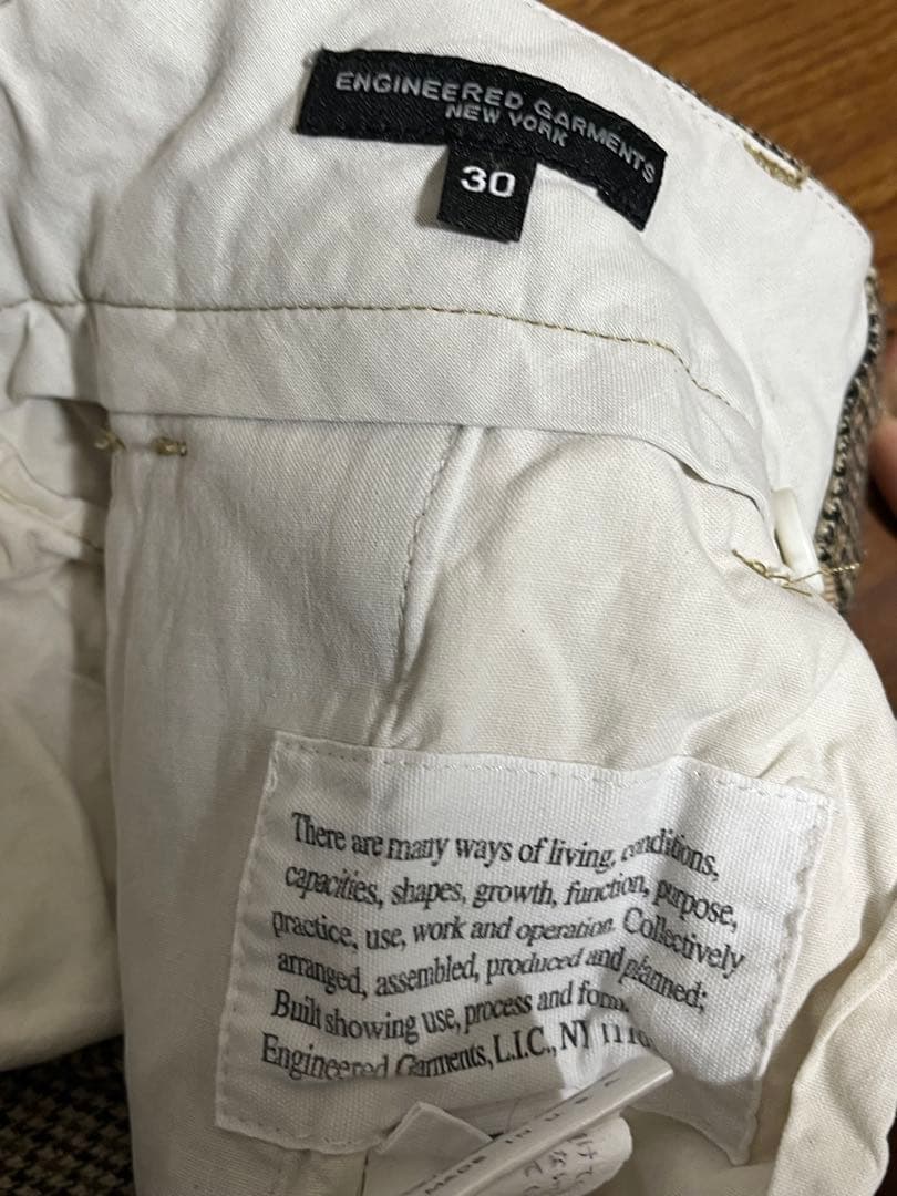 ENGINEERED GARMENTS ウール パンツ 30 ガンクラブ ファッション