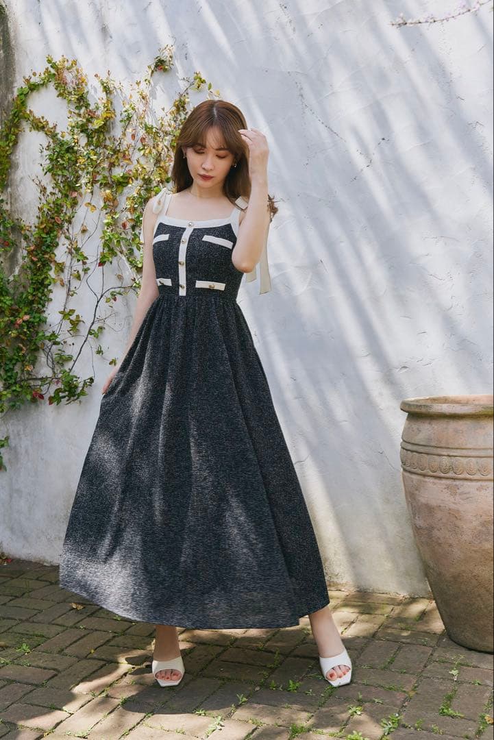 Verona tweed long dress【Mサイズ】 - メルカリ