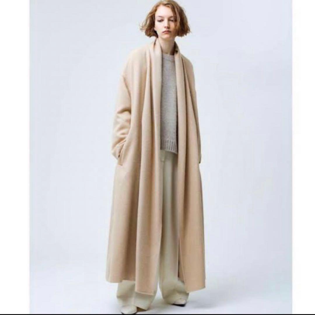 ebure ピュアアルパカ ショールカラーロングコート 定価16.5万 - メルカリ