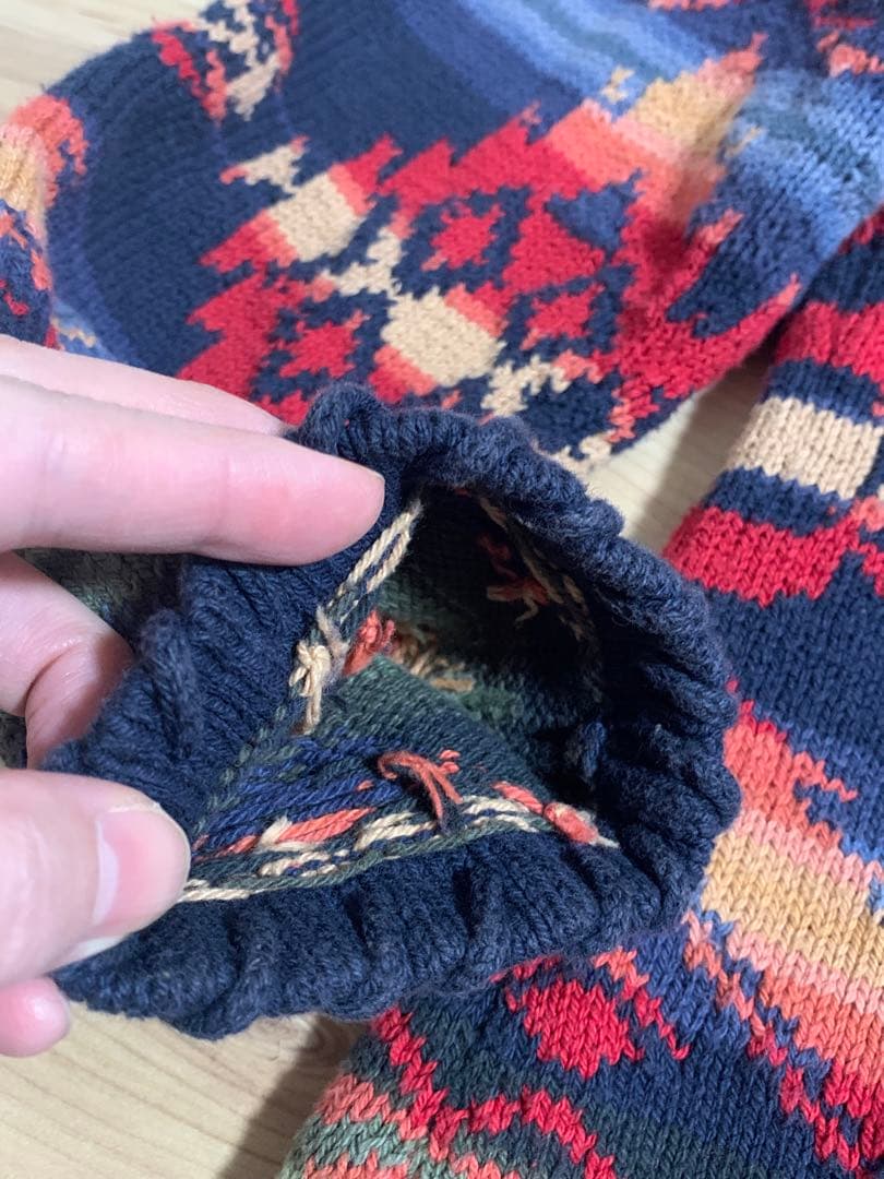 《Ralph Lauren》美品 ラルフローレン ハンドメイドニットMサイズ