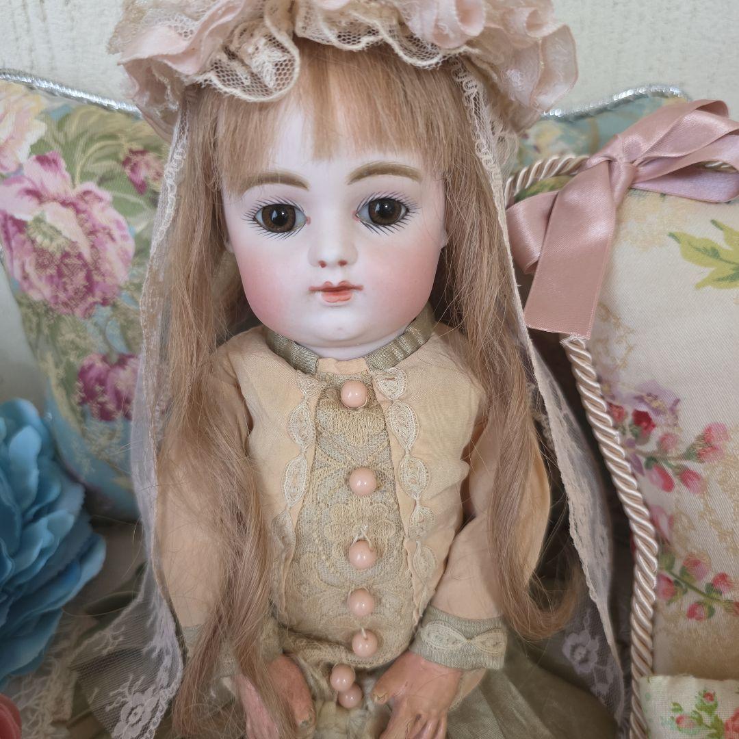 アンティーク ビスクドール ゴーチェ ベベドール キャビネットサイズ