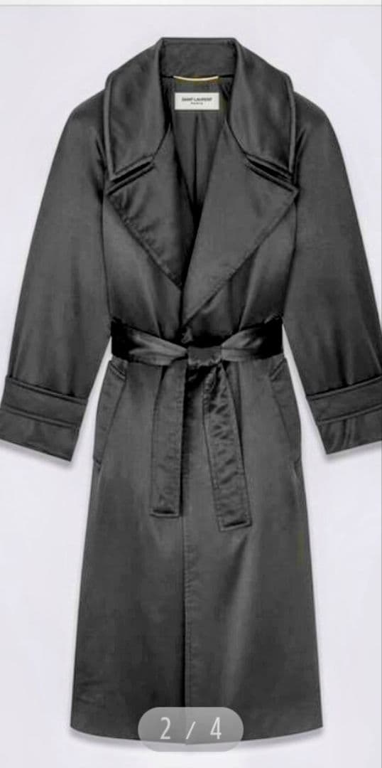 サンローラン saint laurent 22aw silk coat - メルカリ