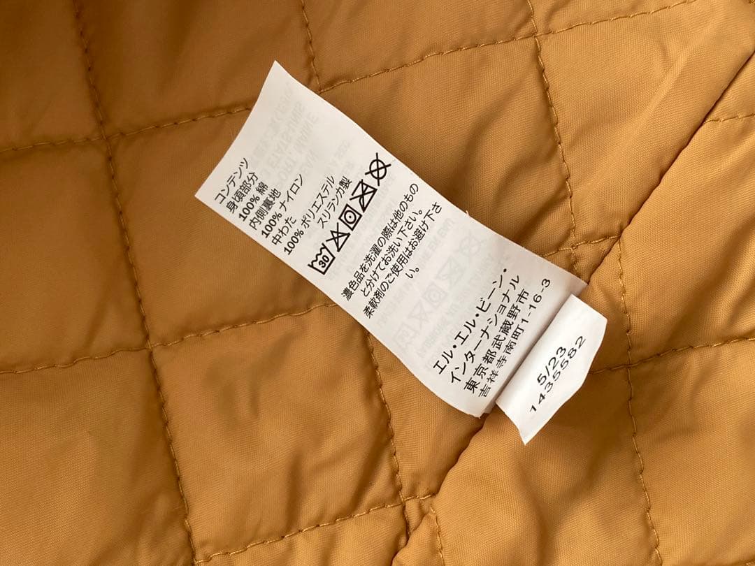 L.L.Bean 2024 フランネルシャツジャケット　中綿入り