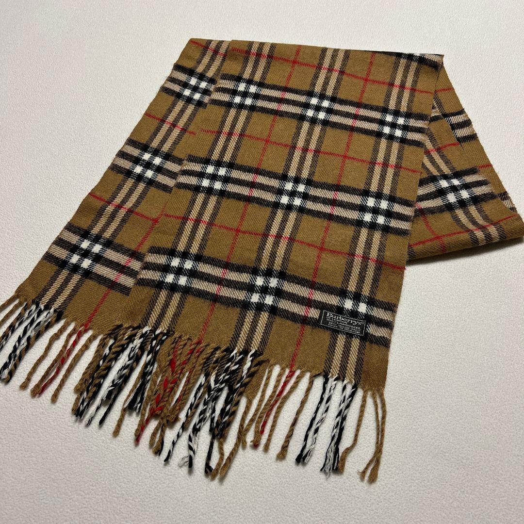 バーバリー Burberry ノバチェック マフラー 100%ラムウール - メルカリ