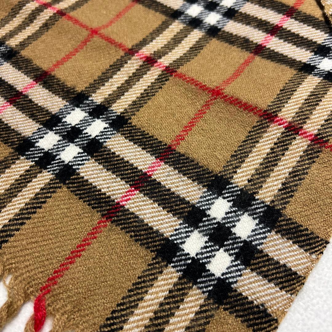 バーバリー Burberry ノバチェック マフラー 100%ラムウール - メルカリ