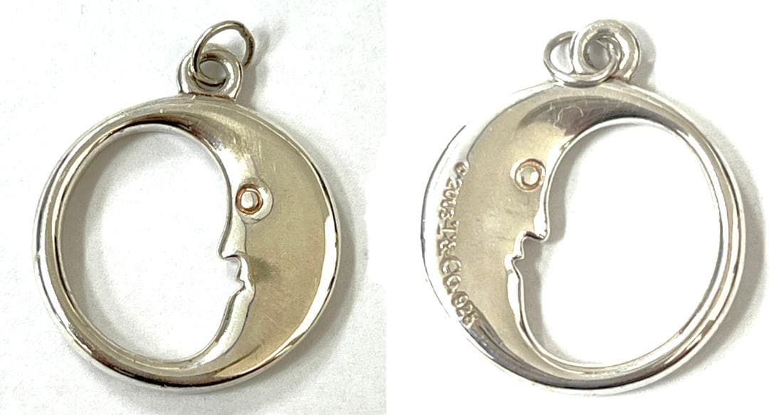 ティファニー 2連ネックレス マンインザムーン 925 中古美品！(11065