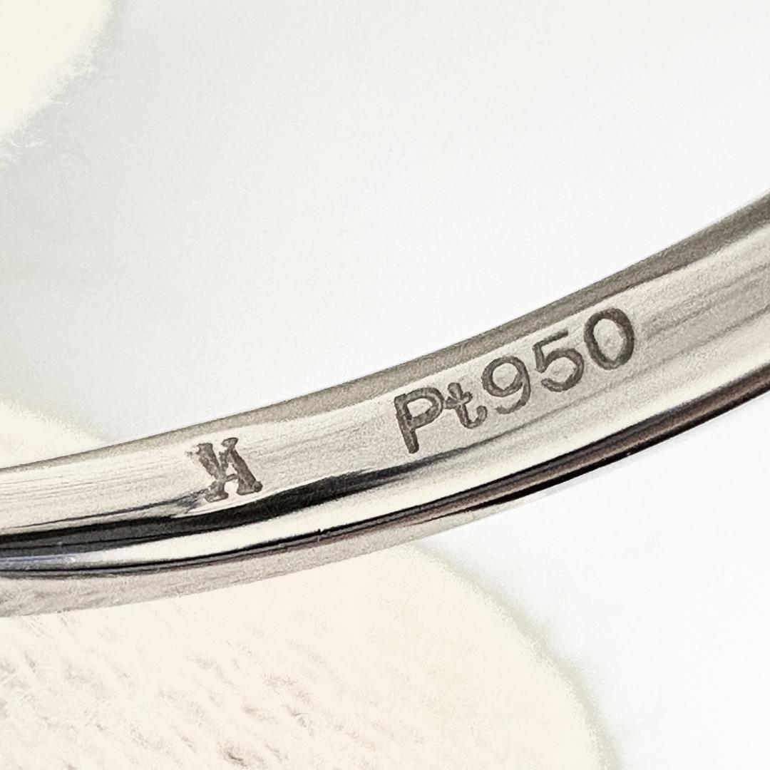 Pt950 ダイヤモンド 0.37ct　7粒　リング　ヴァンドーム青山　11号