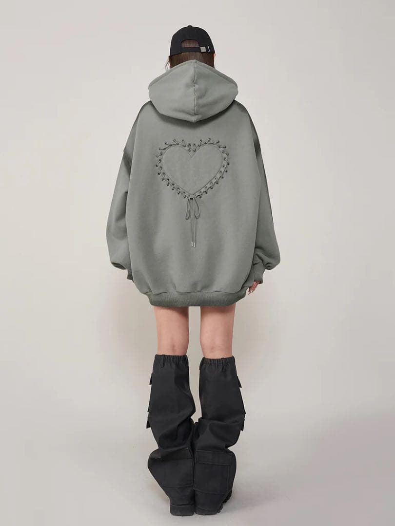 Darich スプレーレースアップフーディー FREE KHA カーキ - メルカリ