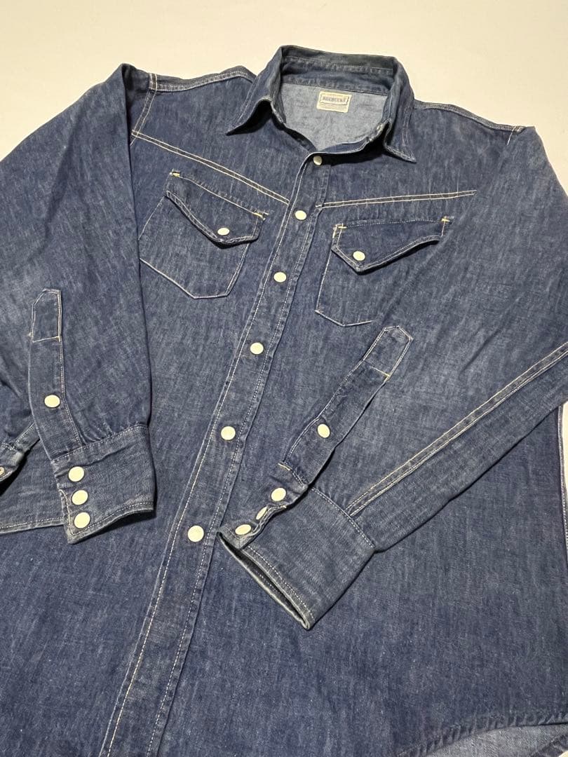 60s 白タグ SEARS ROEBUCKS デニムシャツ ウエスタン シアーズ - メルカリ