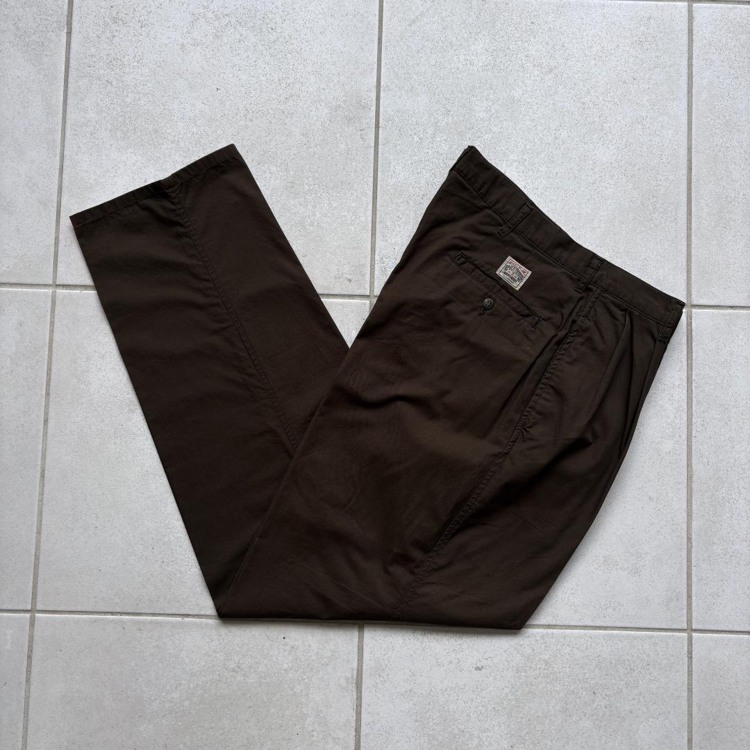 デッドストック 90s USA製 ラルフローレン ポロチノ ダークブラウン