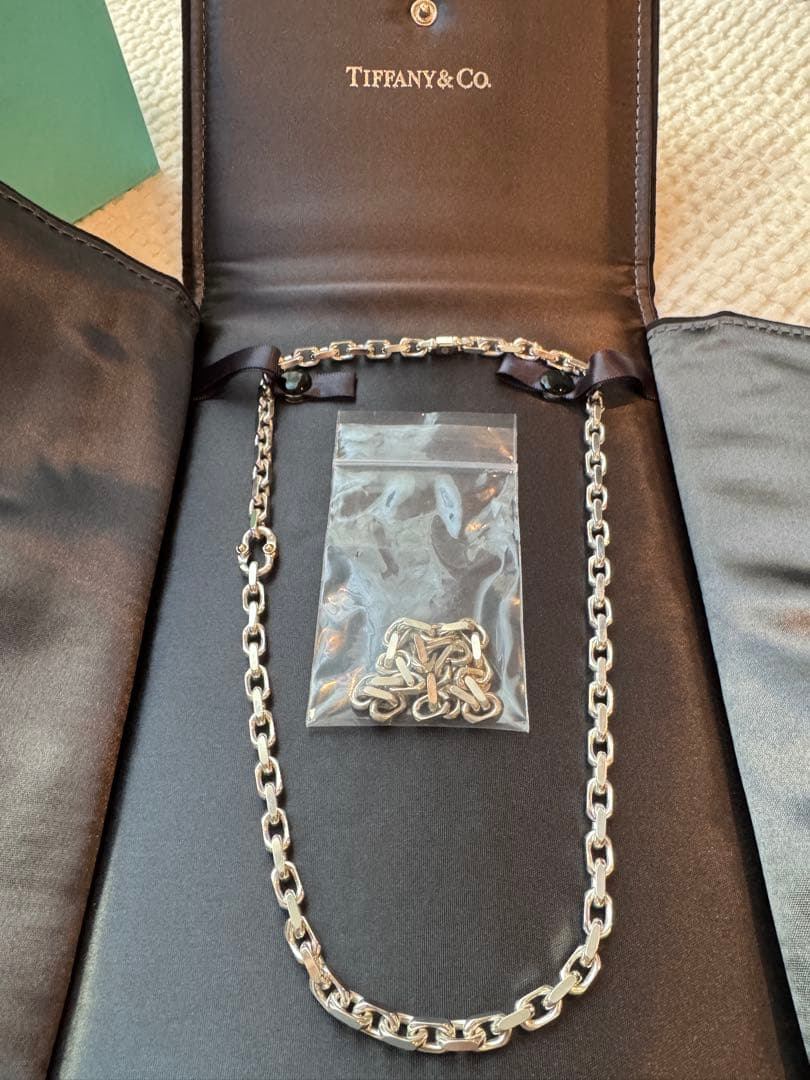 希少】ティファニー メイカーズ チェーン ネックレス シルバー＆18K