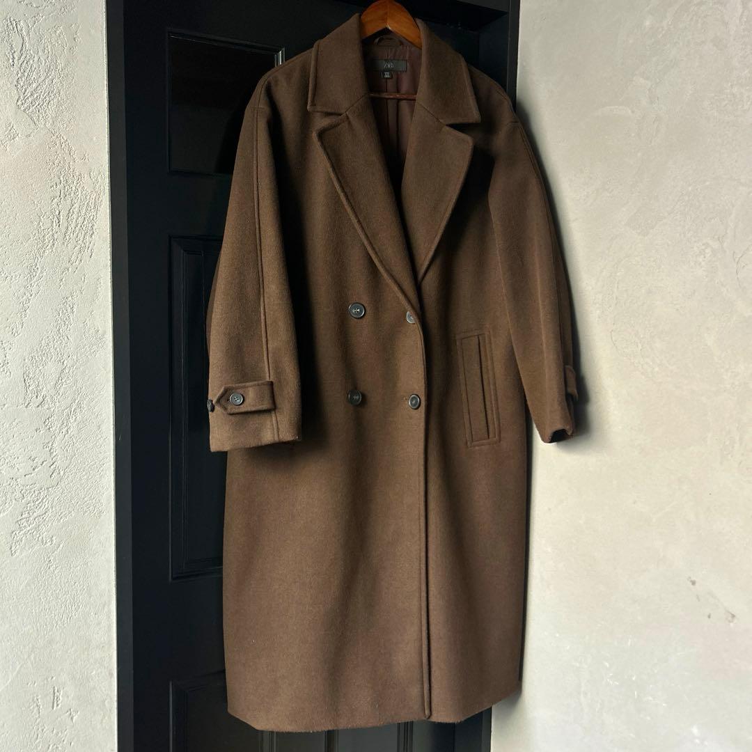 サイズL】 ZARA 2025AW オーバーサイズコート - メルカリ