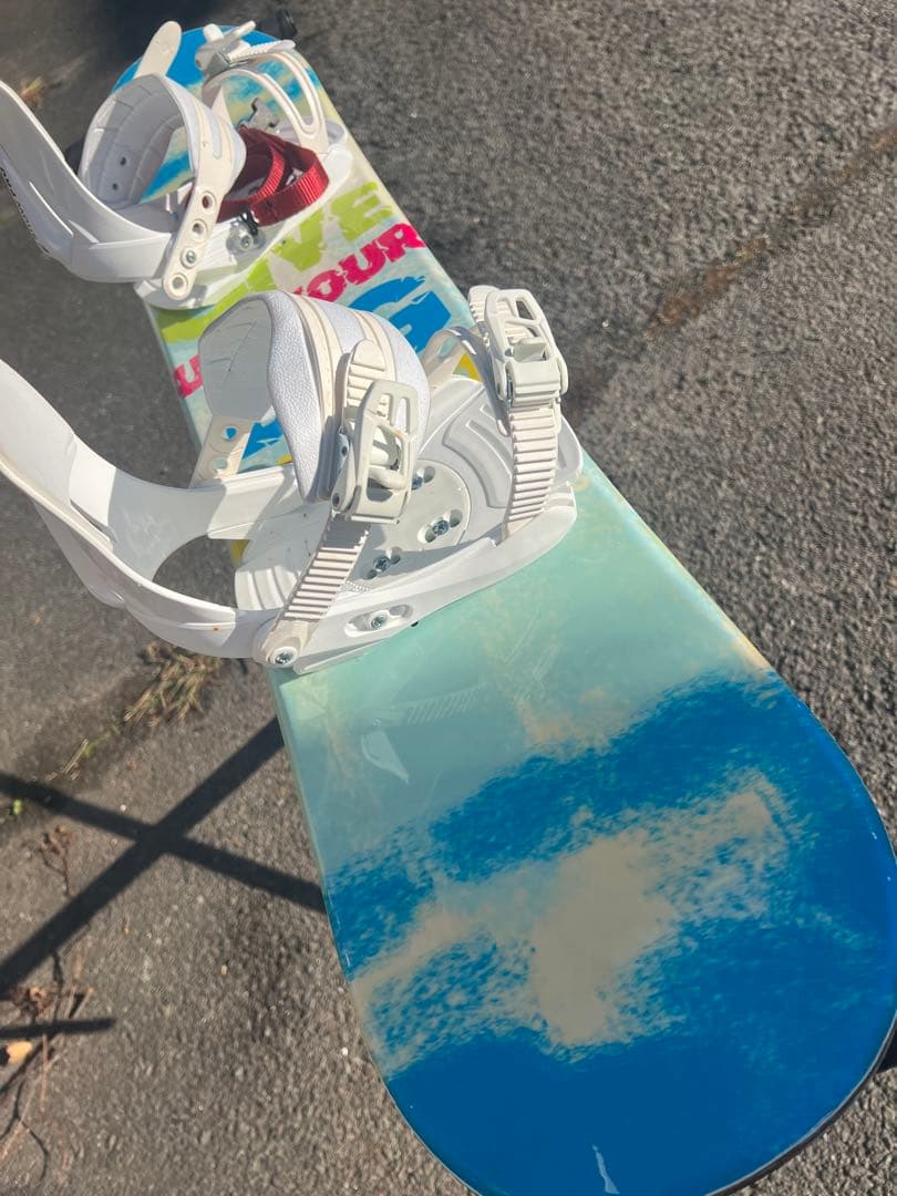 状態良 110㎝ キッズ用 スノーボードの板とビンディングのセット K2 ケーツー スノーボード 3点セット キッズ ジュニア 23-24 MINI