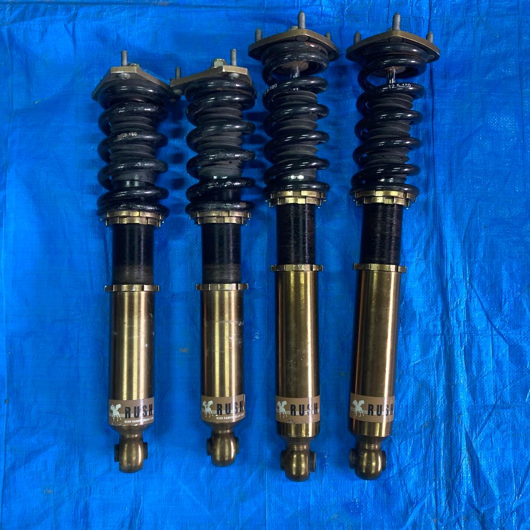 ￼☆RUSH 車高調 フルタップ☆17クラウン アルテッツァ JZX110 楽天市場】RUSH 車高調 アルテッツァ SXE10 GXE10 車高短 MAQSモデル