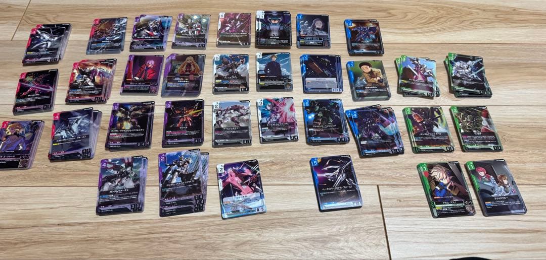 ガンダムカードゲーム Steel Requiem　R以下４コン ガンダムカードゲーム Steel Requiem 紫 LR以下4コン - メルカリ