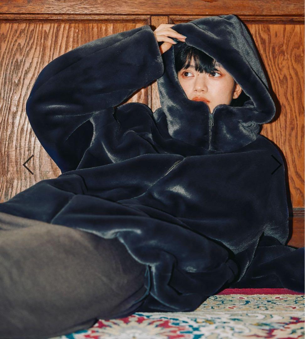 新品】niko and… ニコアンド ベルベットファーフードブルゾン - メルカリ