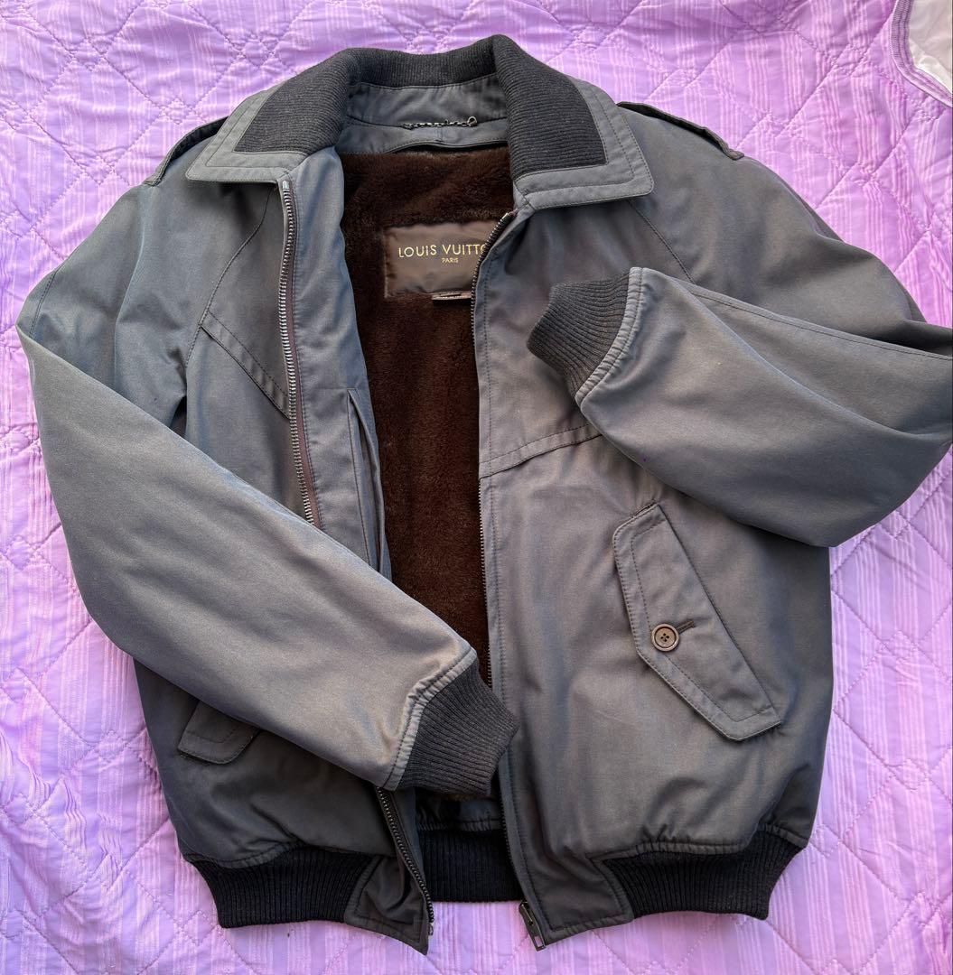 新品・稀】LOUIS VUITTON フライトジャケットブルゾン ダークグレー