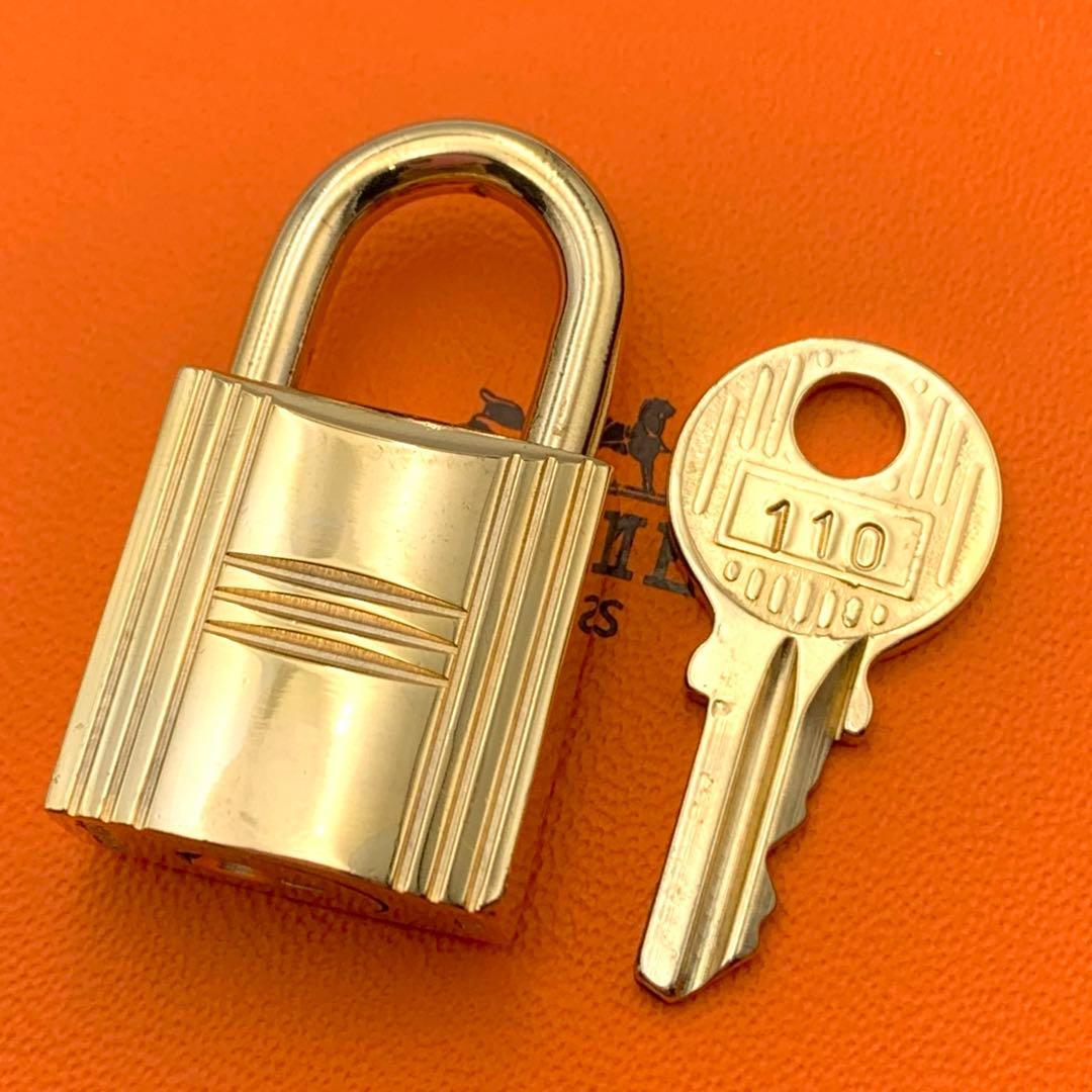 HERMESエルメス カデナ 110番 ゴールド 24Kメッキ 鍵付き 南京錠 HERMES エルメス カデナ 110番 ゴールド24Kメッキ 鍵付き 南京錠