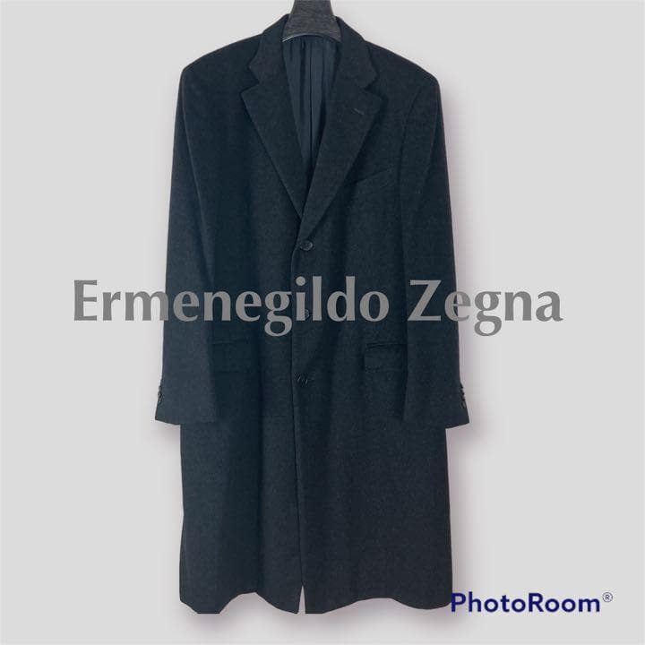 極美品✨エルメネジルドゼニア ピュアカシミヤ100％ チェスターコート