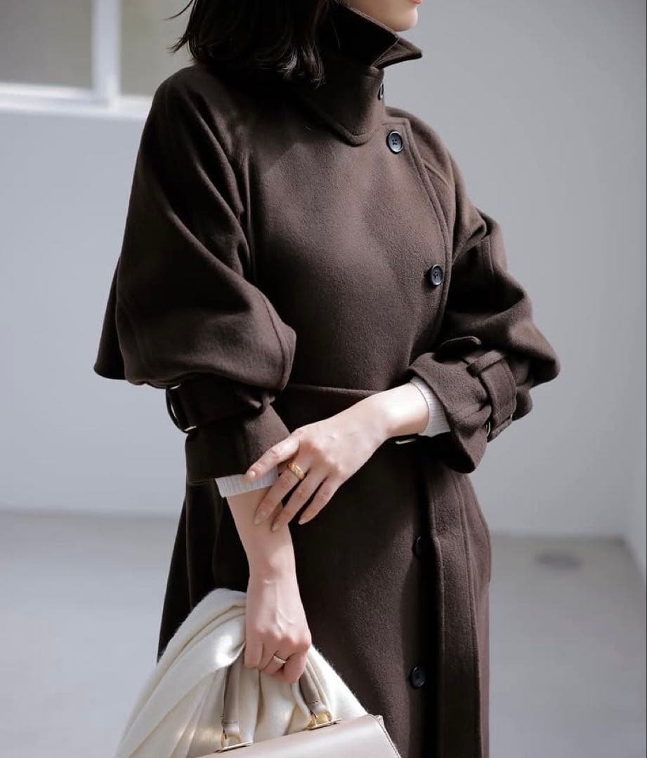 anuans リバーウールコート2023aw - メルカリ