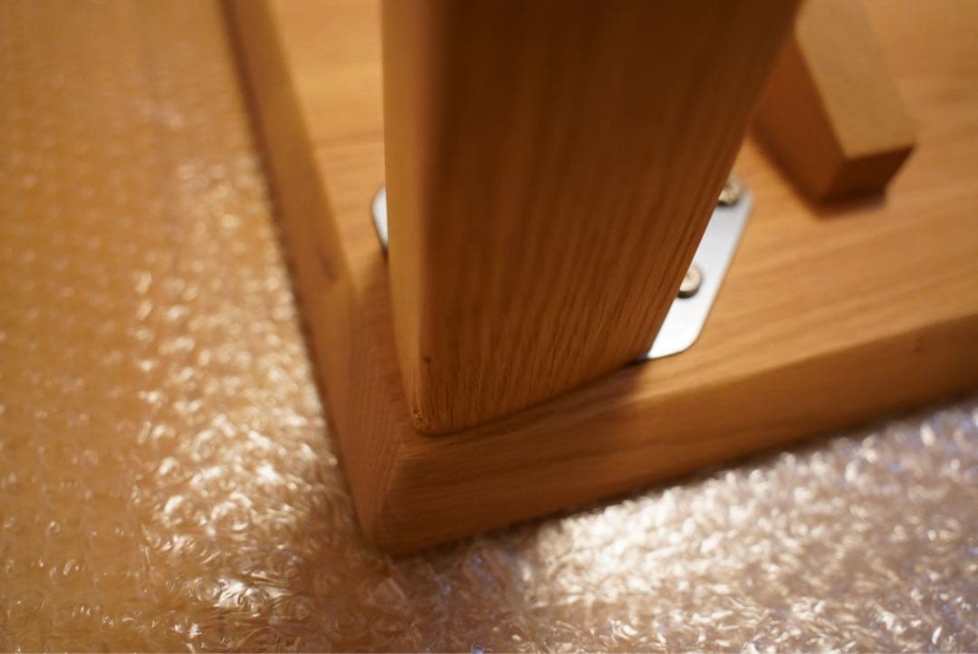 p*i様 浜本工芸 無垢オーク ダイニングテーブル 幅135奥行80高69（定価