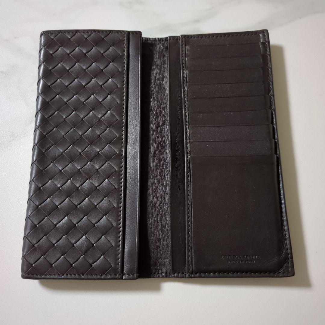 ボッテガ・ヴェネタ BOTTEGA 編み込みレザー長財布 - メルカリ