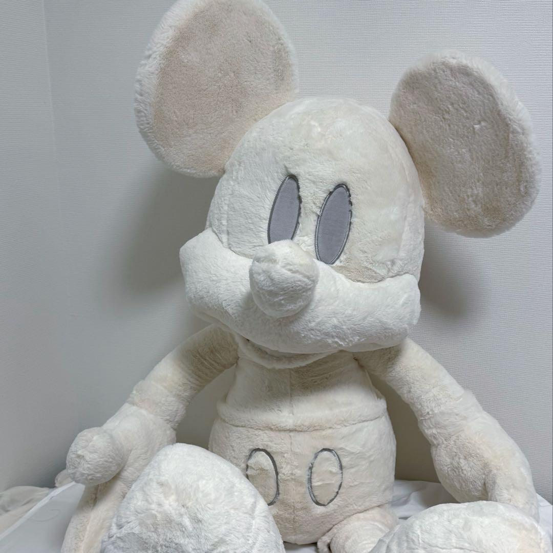 コストコ ミッキーマウスぬいぐるみ ホワイト - メルカリ