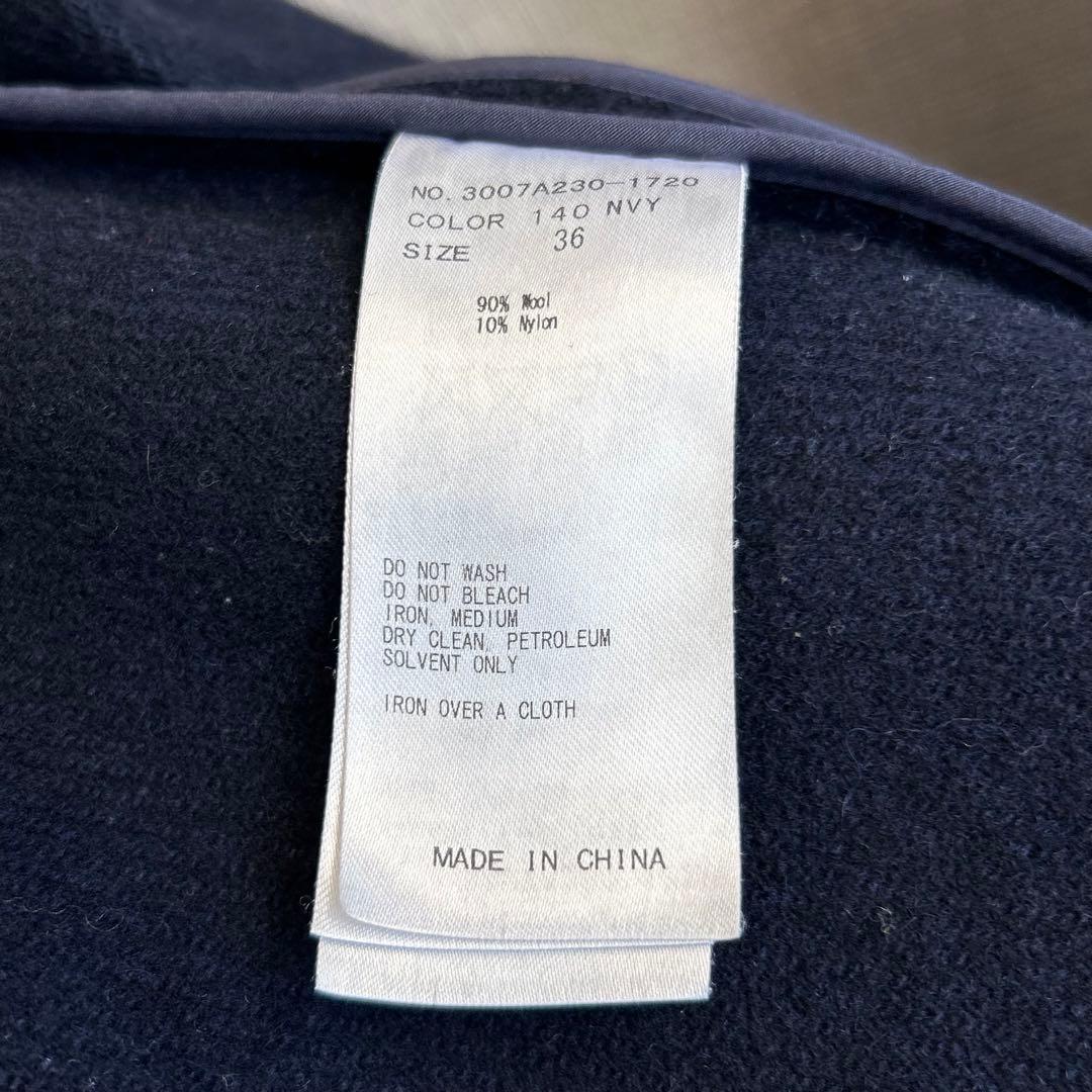 ENFOLD/エンフォルド】ショートビーバーAラインコート ネイビー 36 S