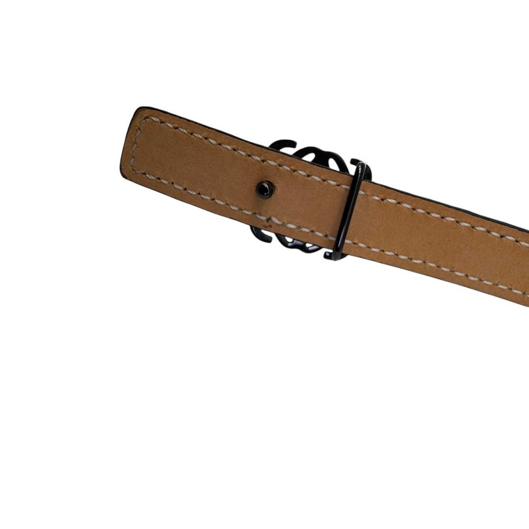 極美品 LOEWE ベルト アナグラム パイソン 蛇 レザー - メルカリ