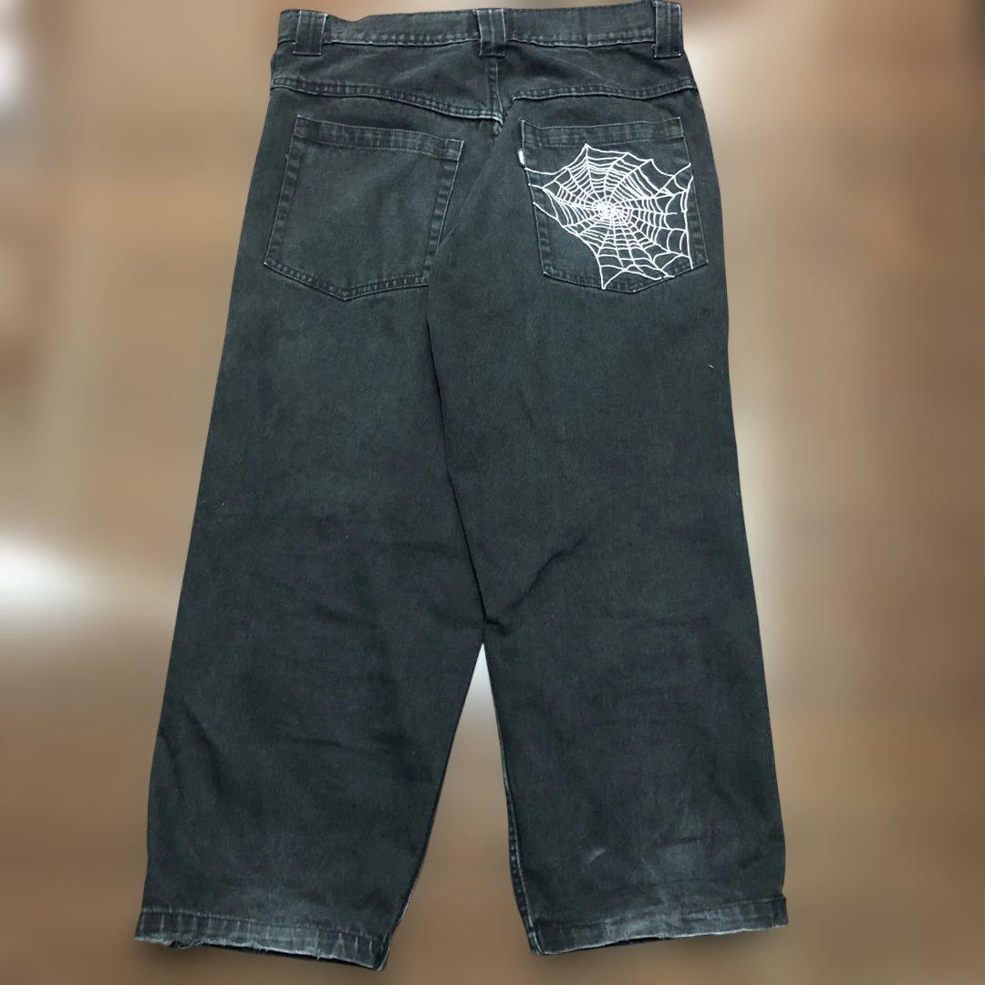 earl skateboards s デニム 黒 蜘蛛の巣 - メルカリ