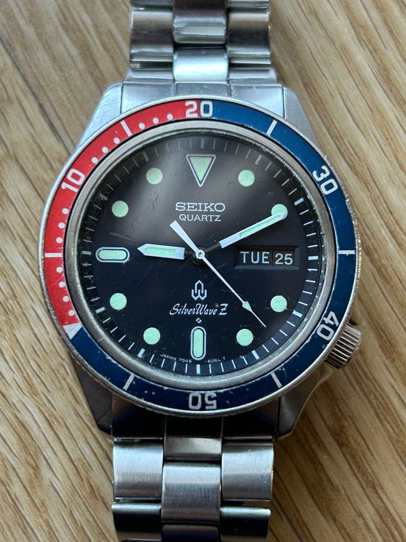 稼働品 SEIKO セイコー シルバーウェーブ Z ペプシ 7546-606A - メルカリ