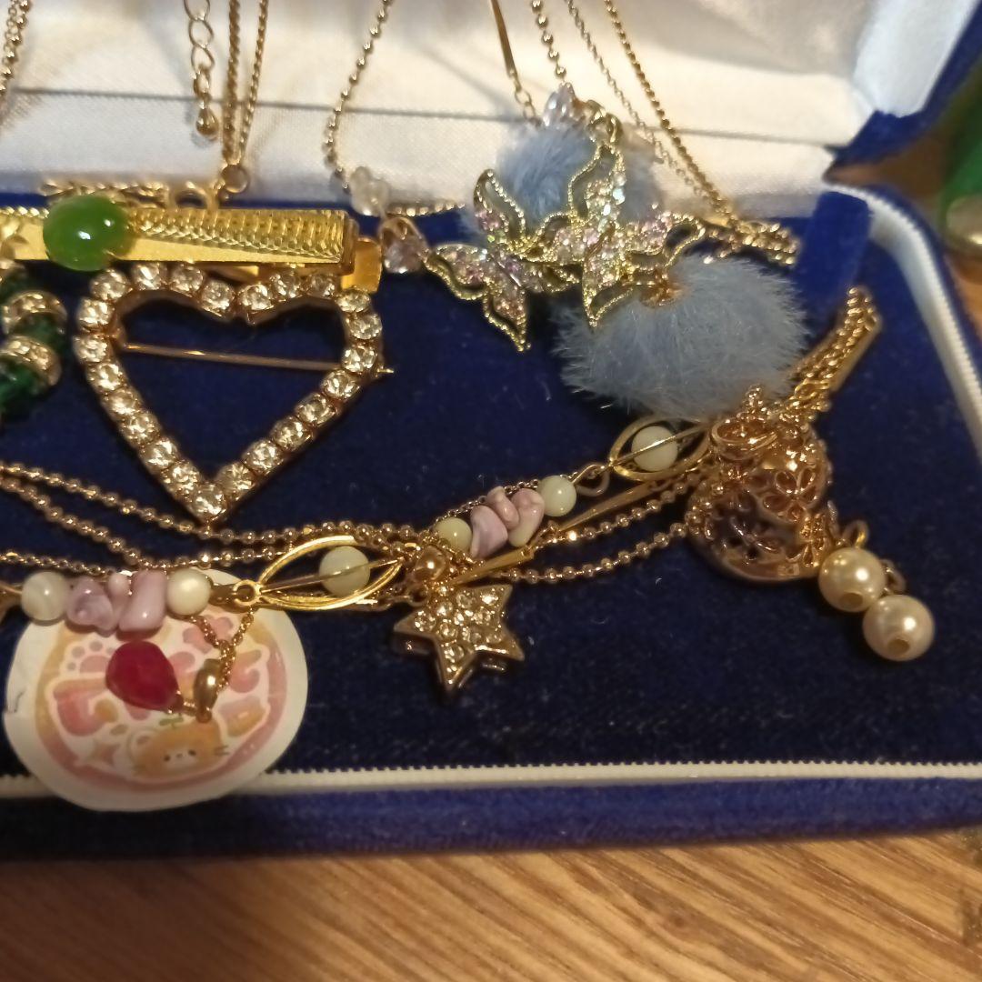 遺品整理アクセサリーまとめK18ルビーペンダントトップ、ニナリッチ