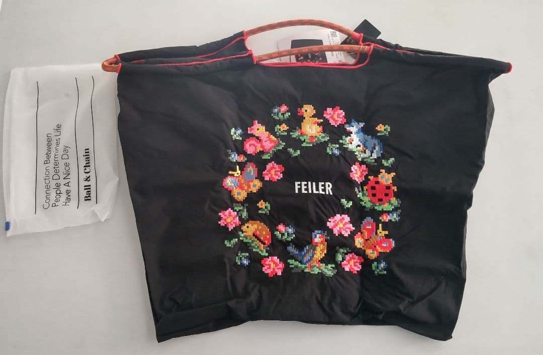 フェイラー ボール&チェーン ブラック バッグ L 新品タグ付き 正規品