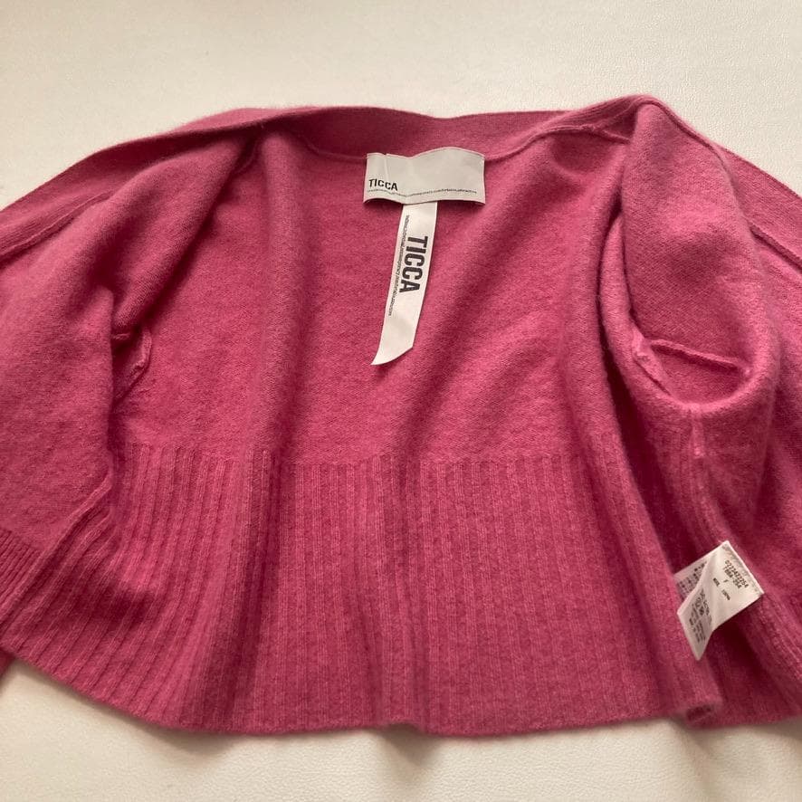ままぁ様専用】TICCA 22AW ヤクショートカーディガン 前後2WAY - メルカリ