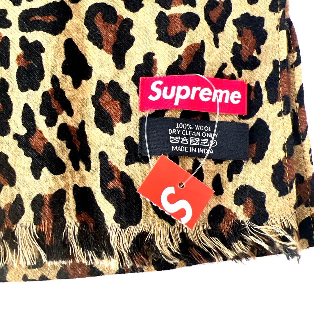 新品未使用Supreme シュプリーム ヒョウ柄 ストール マフラー