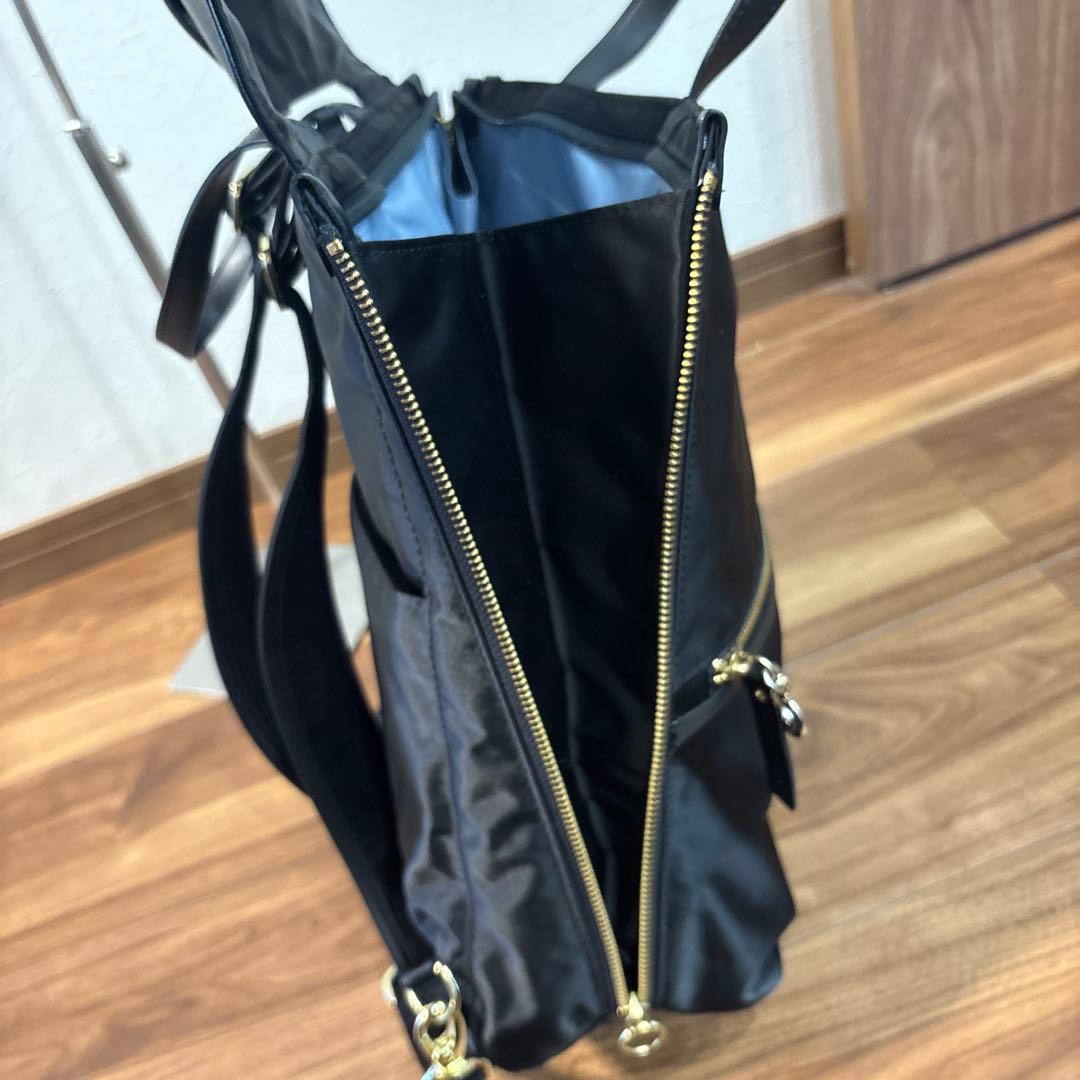 未使用】カナナプロジェクト2wayリュック バックパック 黒 レザー