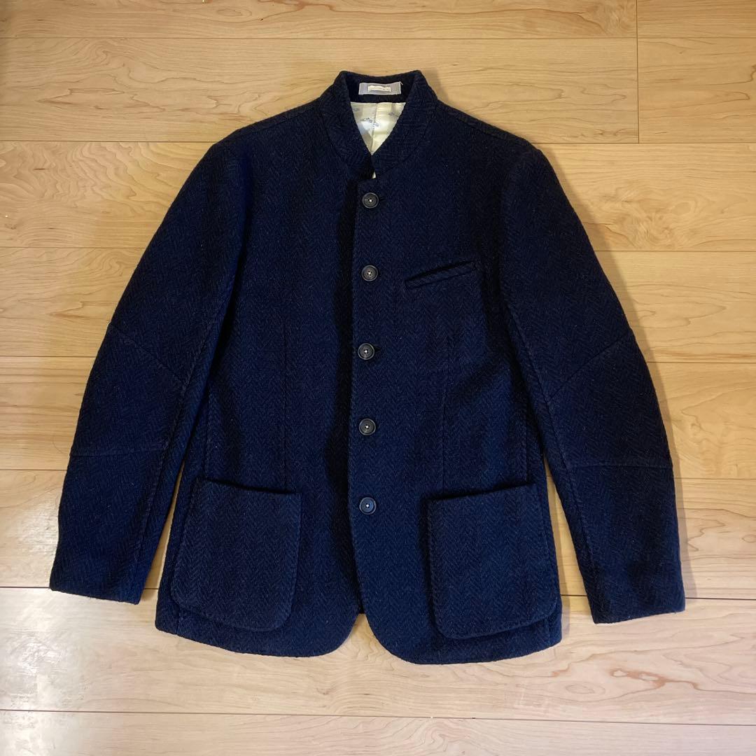 ジャケット・アウター MASSIMO ALBA GSTAAD JACKET GSTAAD - Virgin wool guru collar jacket - blu – Massimo Alba