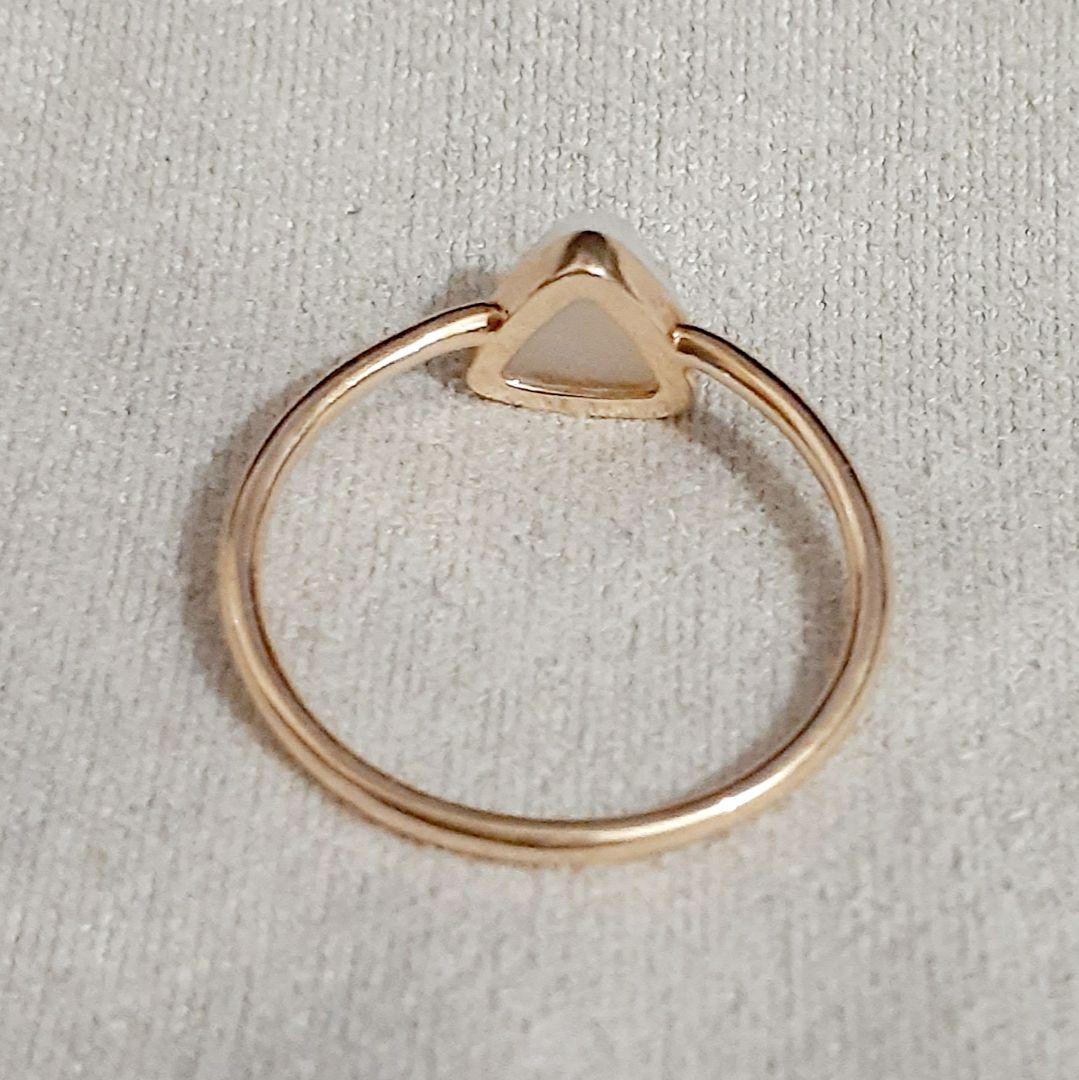 アガット K10YG ドルジークォーツ リング - メルカリ