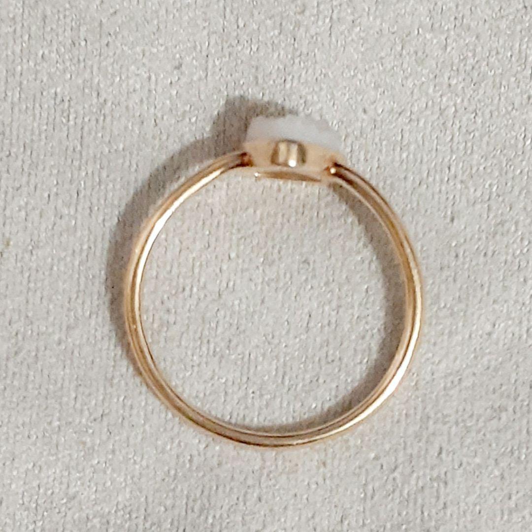 アガット K10YG ドルジークォーツ リング - メルカリ