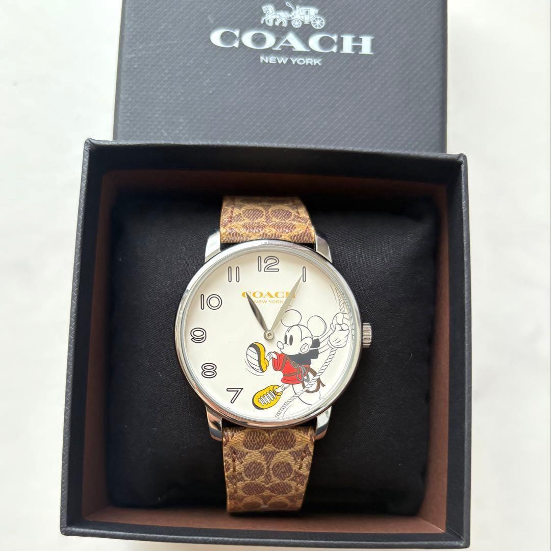 COACH ディズニー ミッキーマウス シグネチャー 腕時計 日本限定品 訳