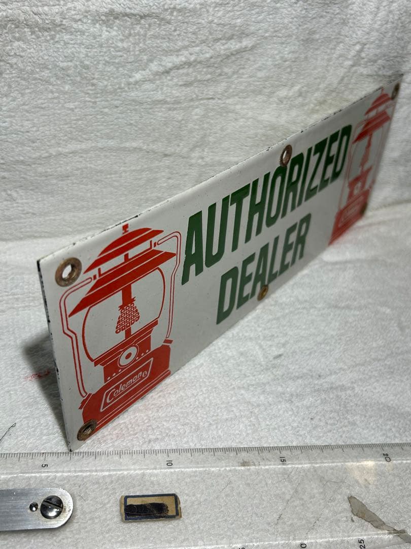 Coleman ヴィンテージ サインプレート ディーラー金属製看板