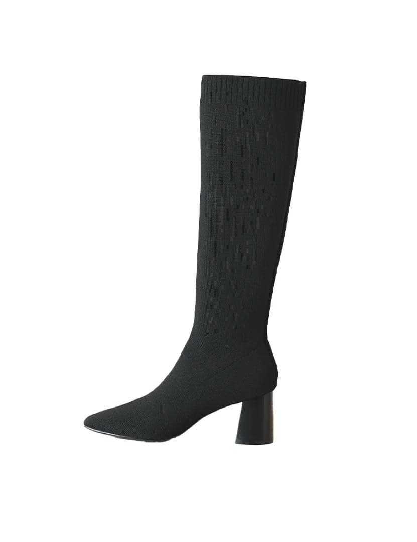 鈴木亜美さんニットブーツ Mサイズ ロングブーツ Suzuki Ami - メルカリ