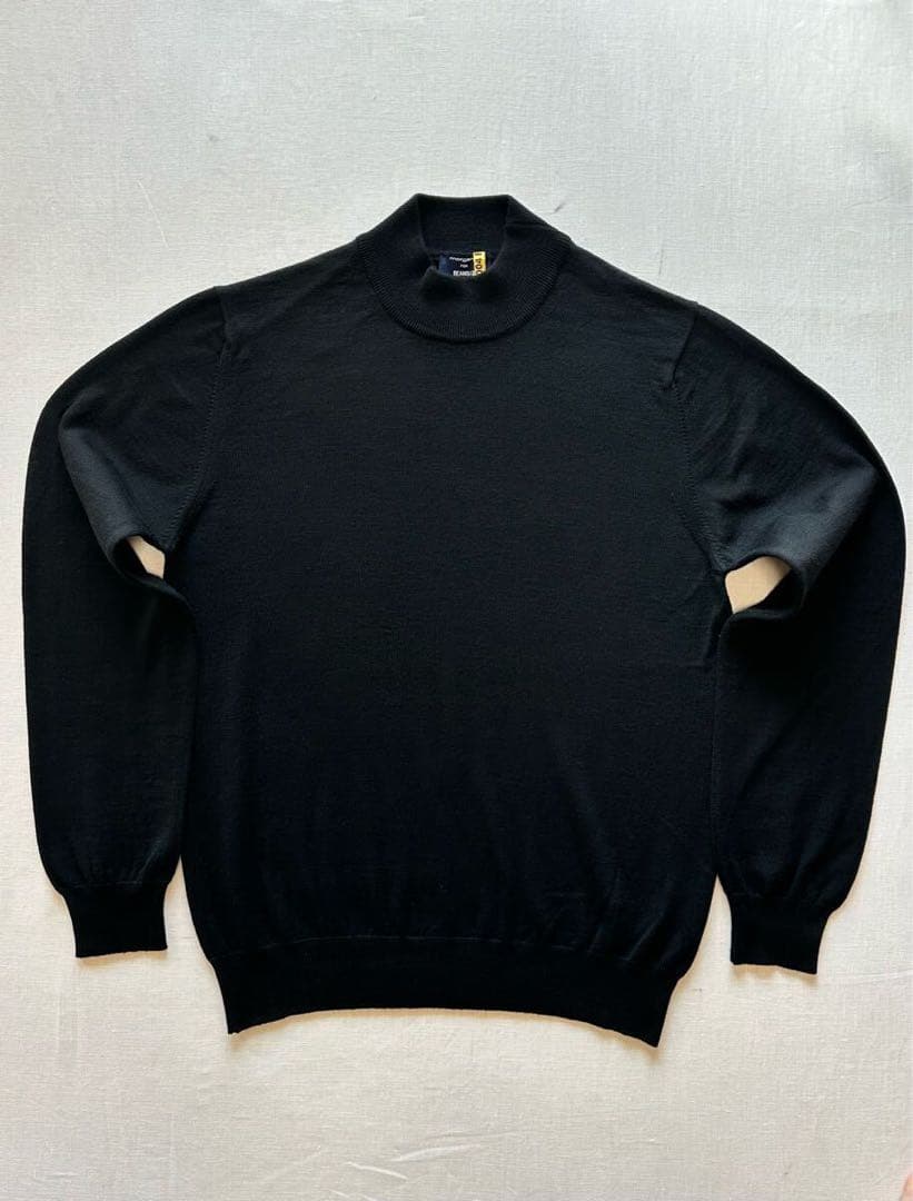 【美品】MORGANO per BEAMS F モルガーノ モクネックセーター BEAMS F（ビームスF）【別注】MORGANO / 21ゲージ モックネック ニット