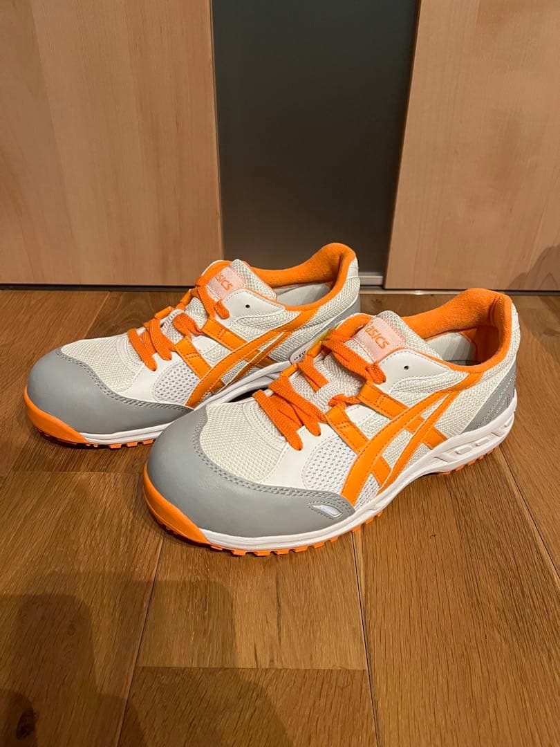 【新品】asics GELシリーズ 安全靴 ホワイト×オレンジ×グレー ASICS（アシックス） asics GEL-KAYANO 14 WHITE/PIQUANT ORANGE